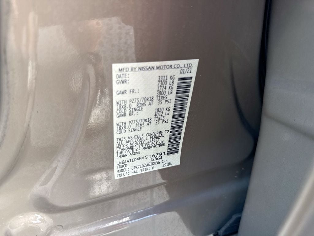 2021 Nissan Titan PRO-4X