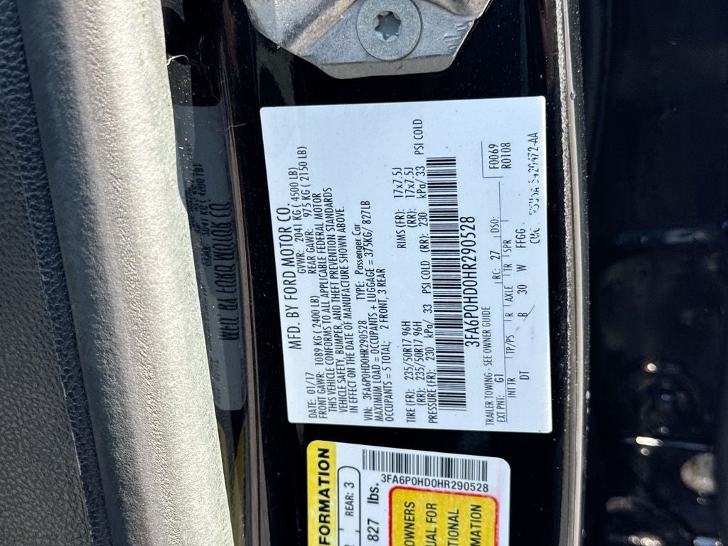 2017 Ford Fusion SE