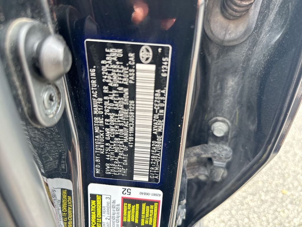 2018 Toyota Camry SE