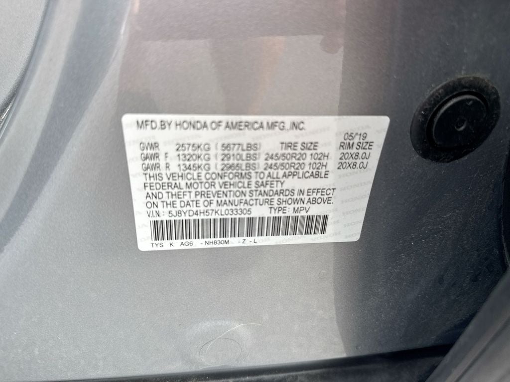 2019 Acura MDX 3.5L Technology Package