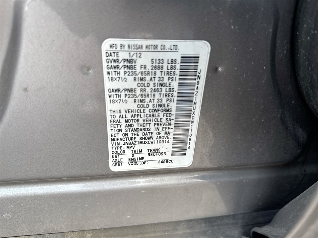 2012 Nissan Murano SL