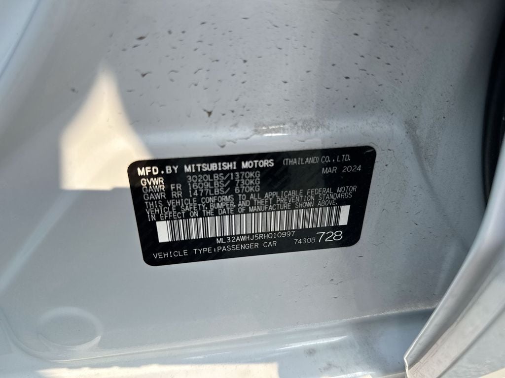 2024 Mitsubishi Mirage Ralliart