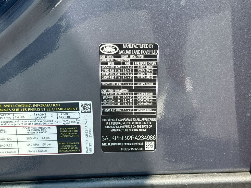 2024 Land Rover Range Rover SE