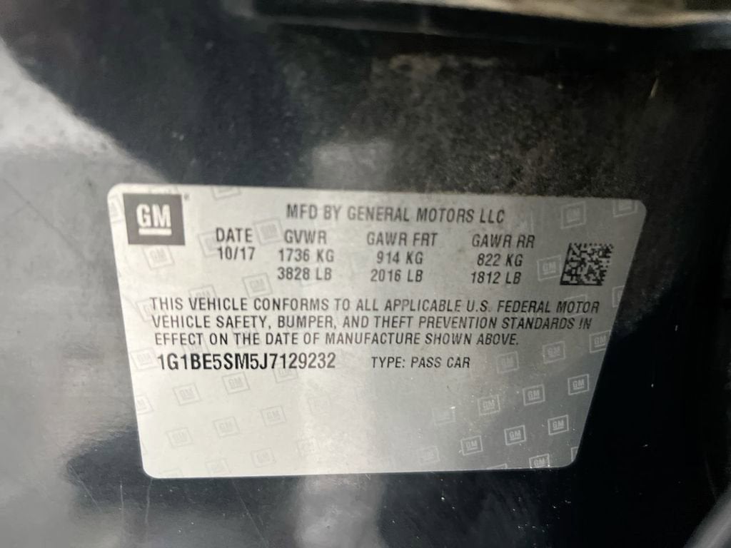 2018 Chevrolet Cruze LT