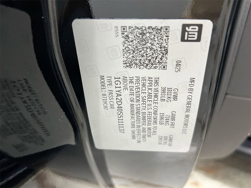 2025 Chevrolet Corvette Stingray 1LT