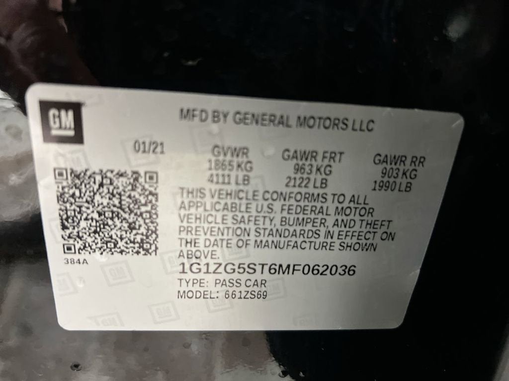 2021 Chevrolet Malibu RS