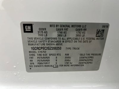 2016 Chevrolet Silverado 1500 Custom