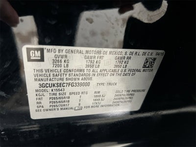 2015 Chevrolet Silverado 1500 LTZ