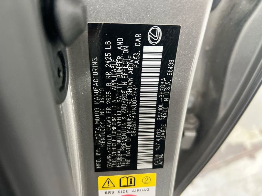 2019 Lexus ES ES 350