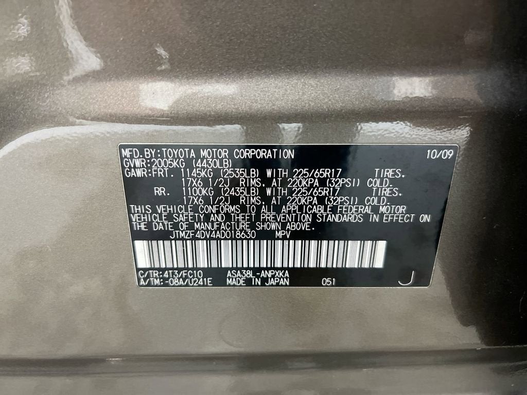 2010 Toyota RAV4 Base