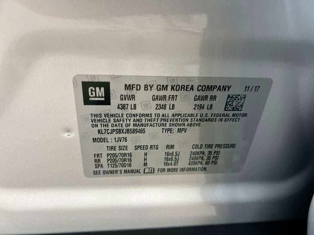 2018 Chevrolet Trax LT