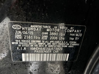 2016 Hyundai Elantra Value Edition