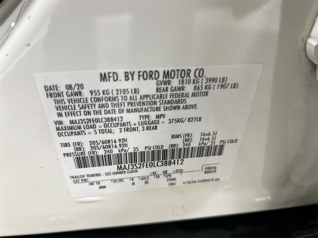 2020 Ford EcoSport S