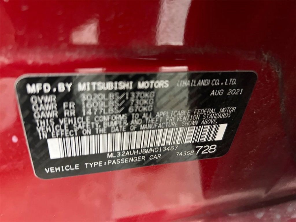 2021 Mitsubishi Mirage ES