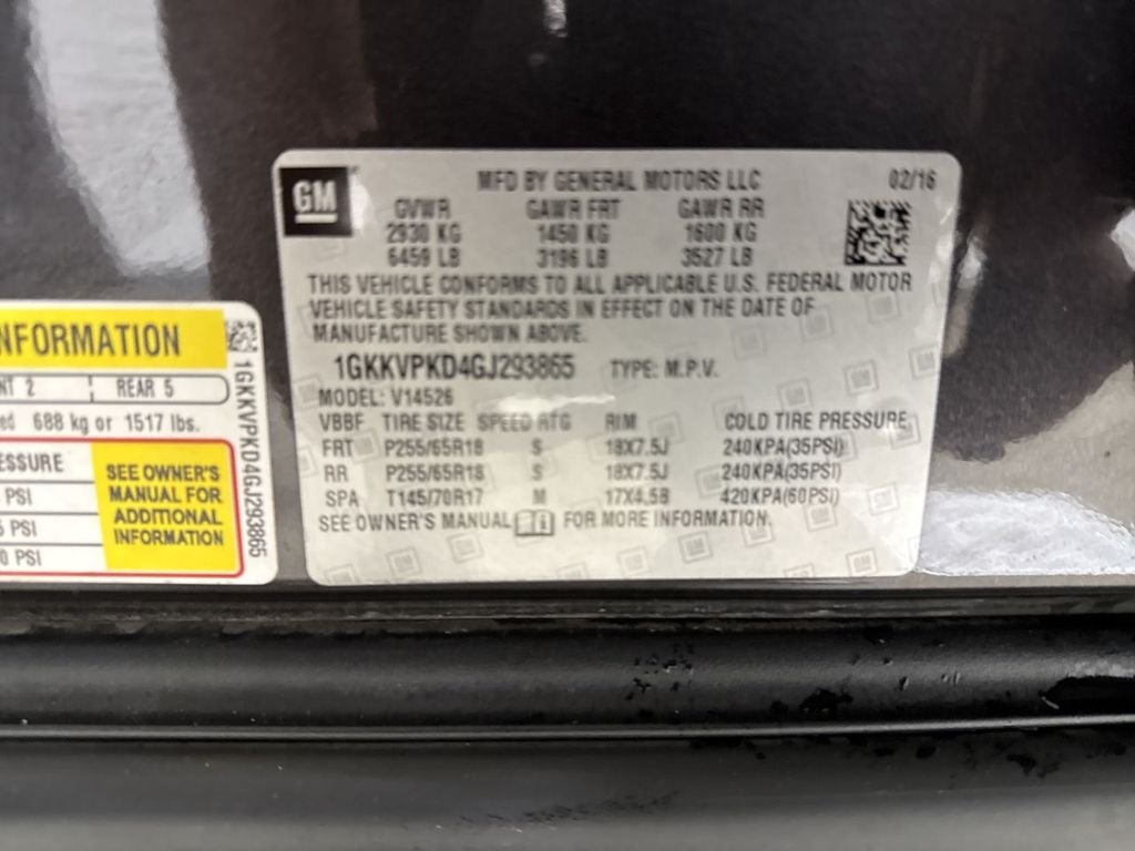 2016 GMC Acadia SLE-2