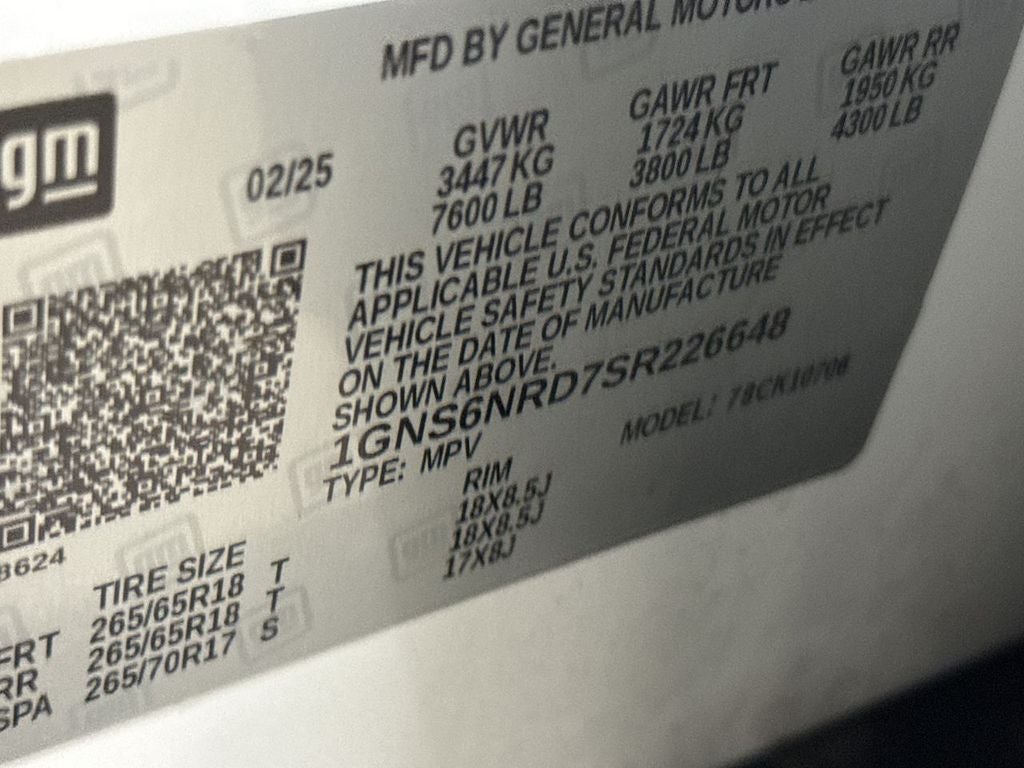 2025 Chevrolet Tahoe LT