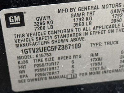 2015 GMC Sierra 1500 SLE