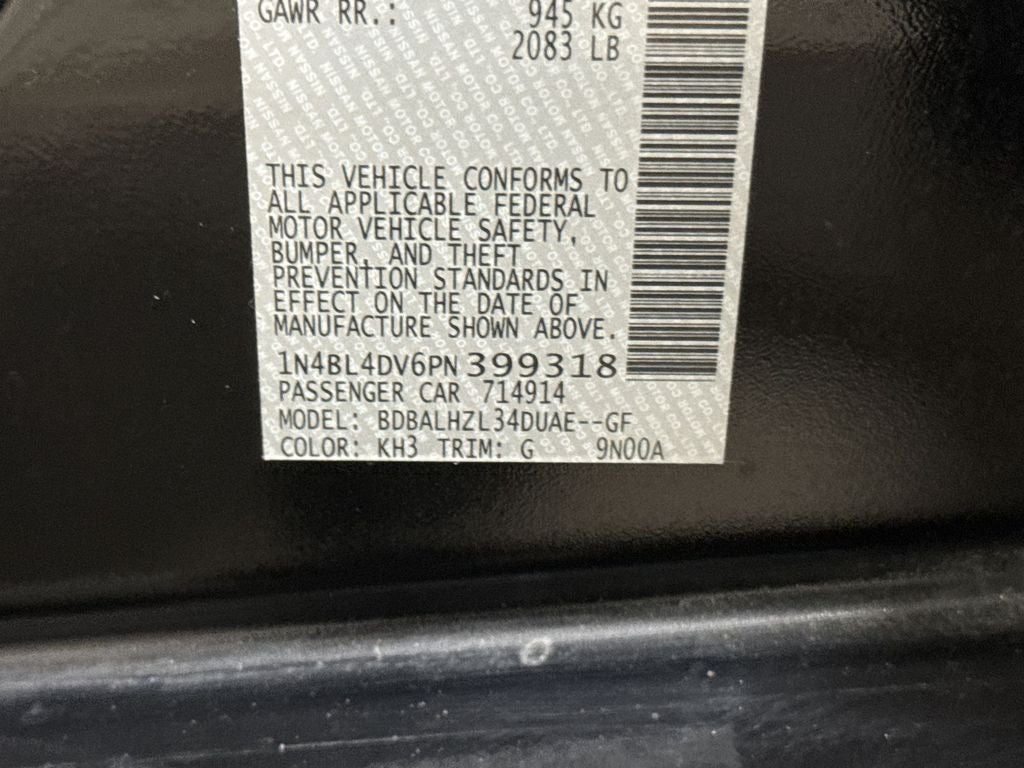 2023 Nissan Altima 2.5 SV