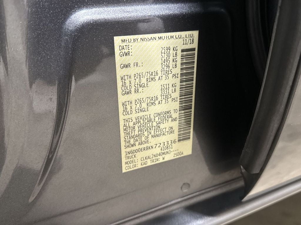 2019 Nissan Frontier Desert Runner