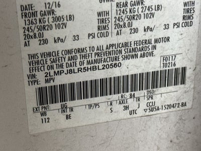 2017 Lincoln MKX Reserve