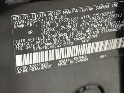 2014 Toyota RAV4 XLE