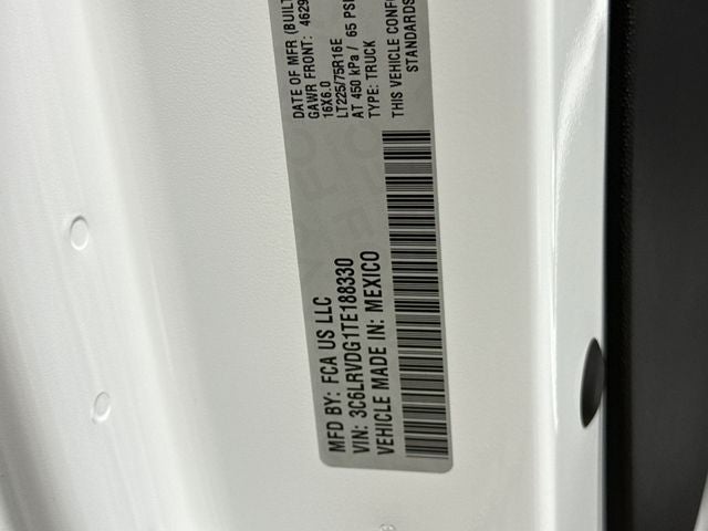 2026 RAM ProMaster 2500 High Roof