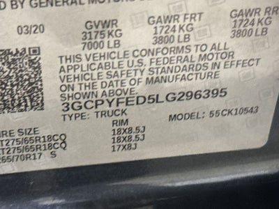 2020 Chevrolet Silverado 1500 LT Trail Boss