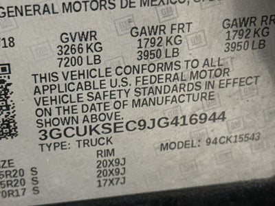 2018 Chevrolet Silverado 1500 LTZ