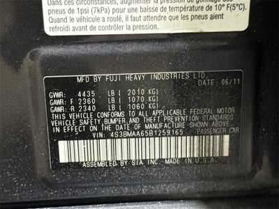 2011 Subaru Legacy 2.5i