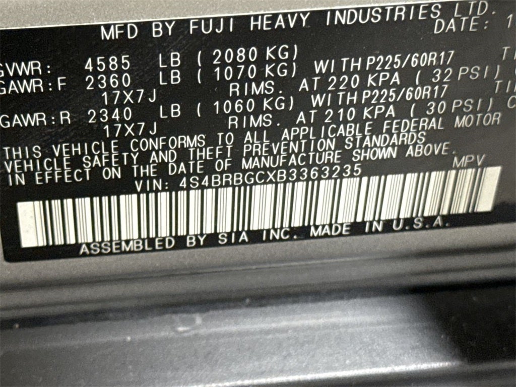 2011 Subaru Outback 2.5i Premium