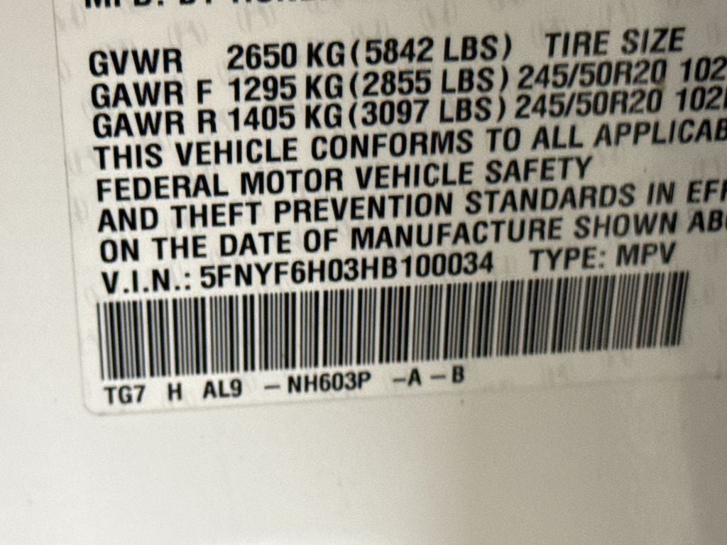 2017 Honda Pilot Elite