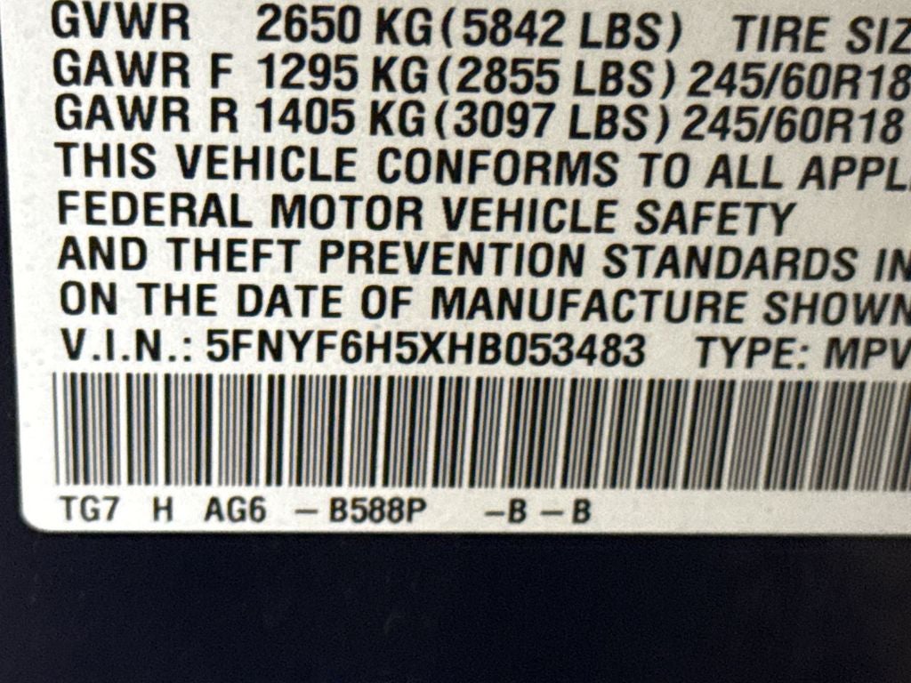 2017 Honda Pilot EX-L
