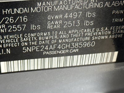 2016 Hyundai Sonata SE