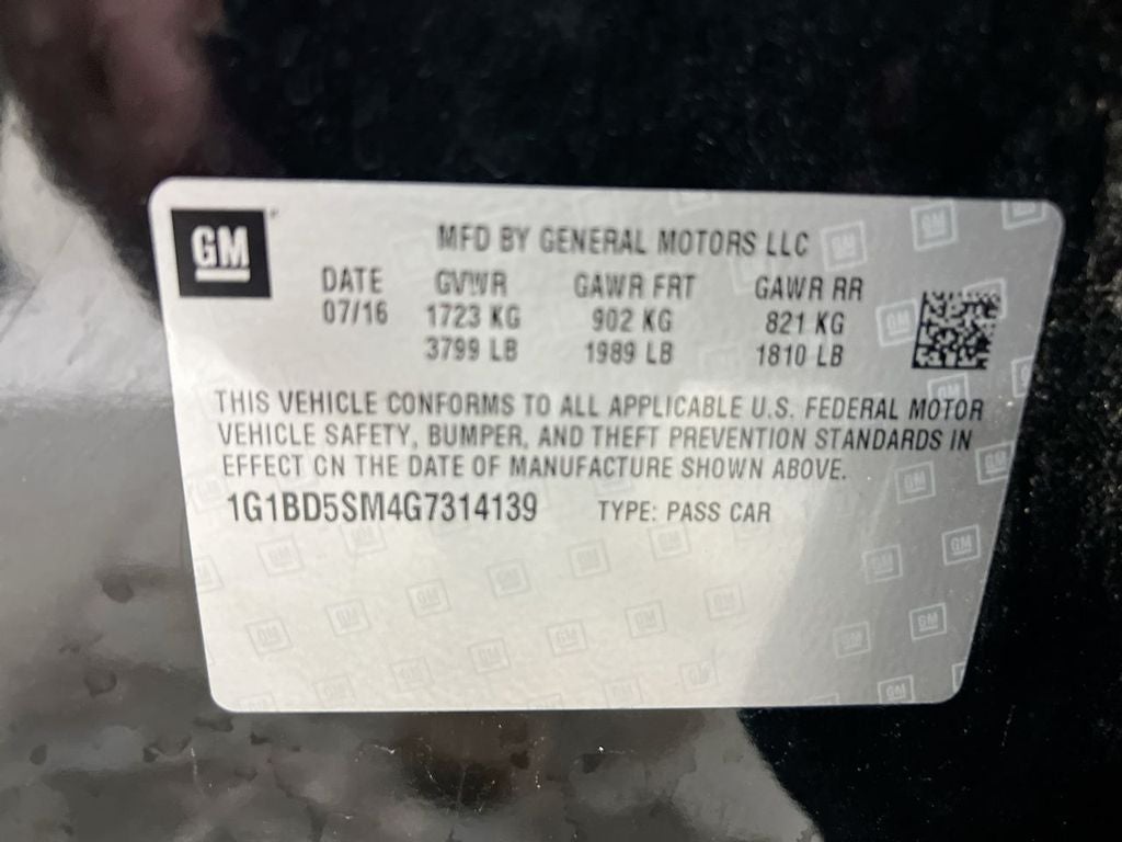 2016 Chevrolet Cruze LT