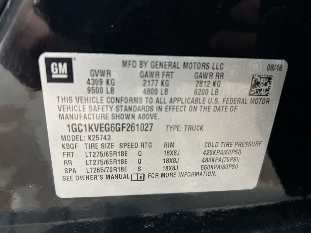 2016 Chevrolet Silverado 2500HD LT