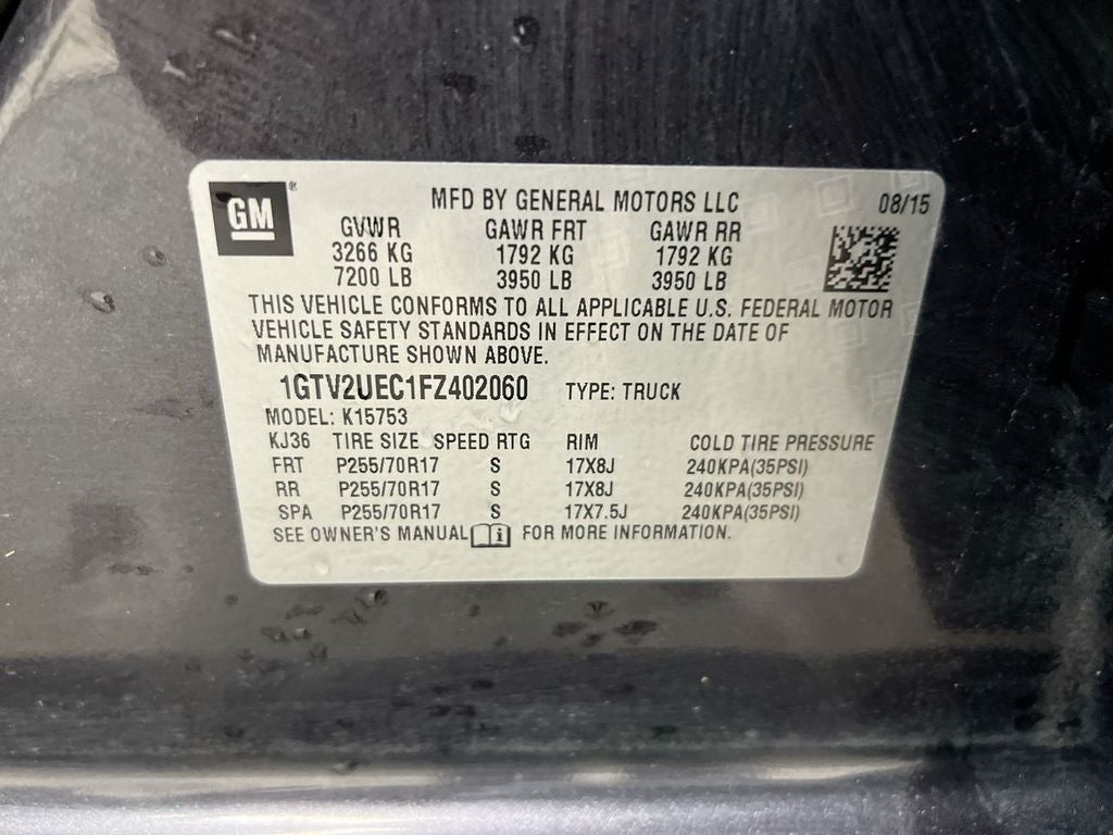 2015 GMC Sierra 1500 SLE