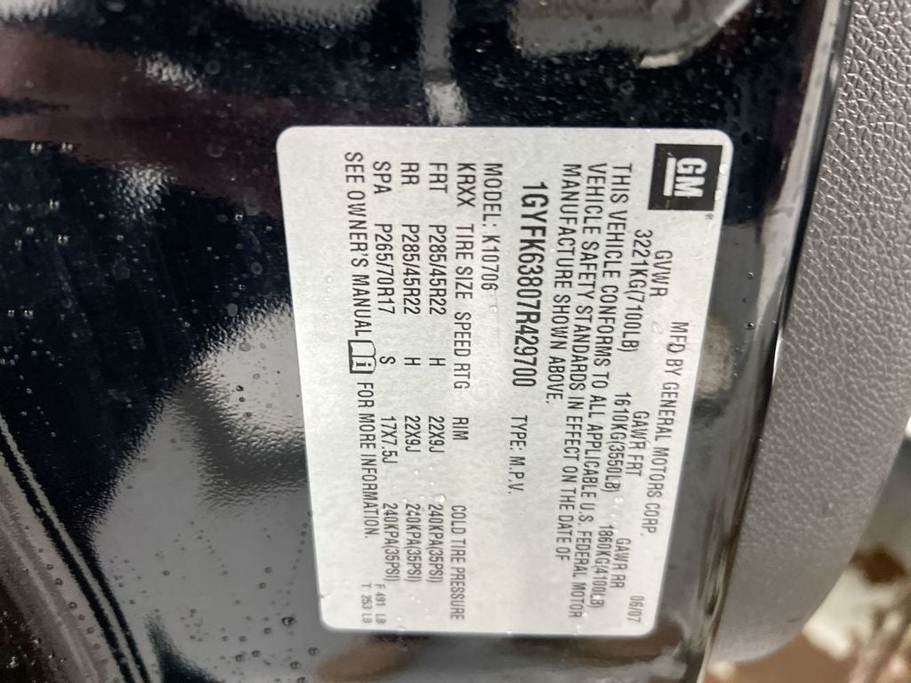 2007 Cadillac Escalade Base