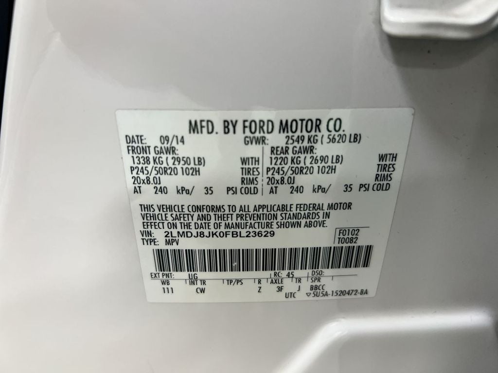 2015 Lincoln MKX Base