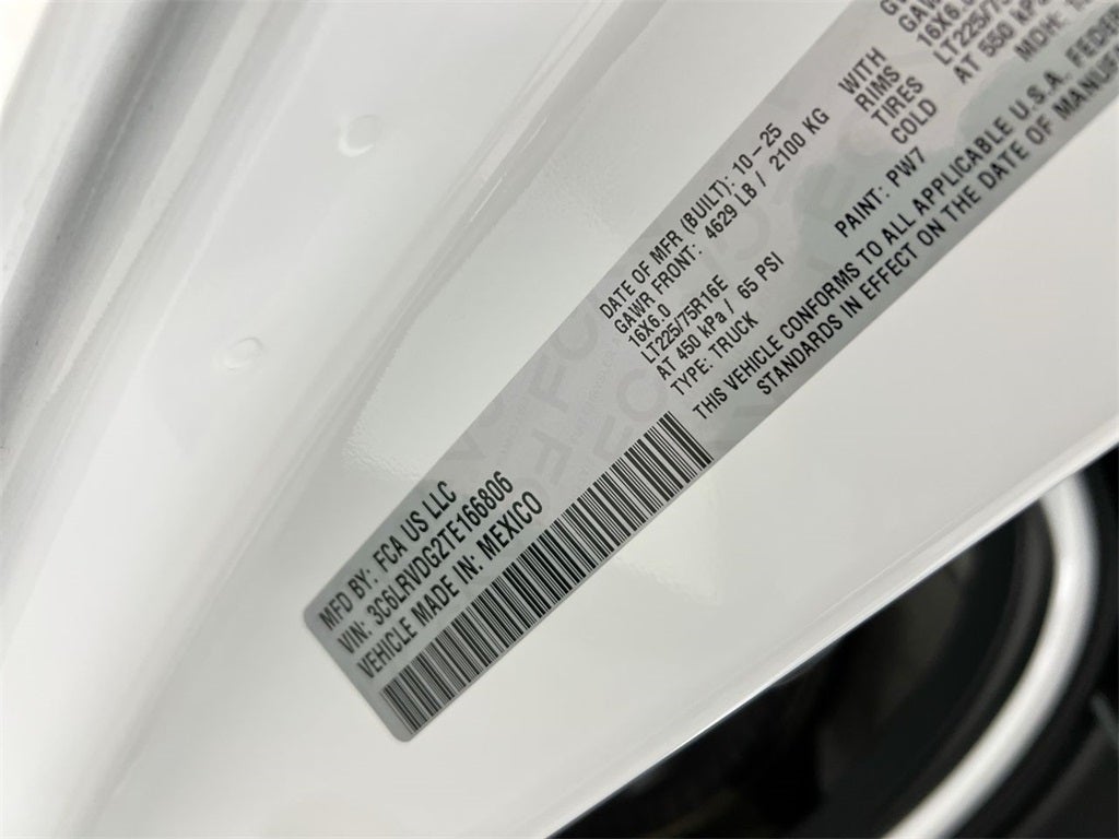 2026 RAM ProMaster 2500 High Roof