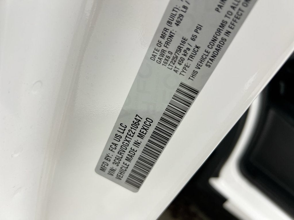 2026 RAM ProMaster 2500 High Roof