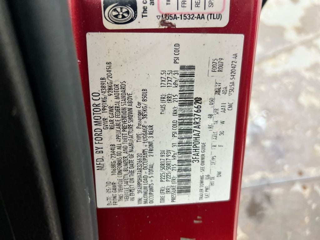 2010 Ford Fusion SE