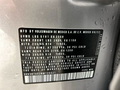 2022 Volkswagen Tiguan 2.0T SE