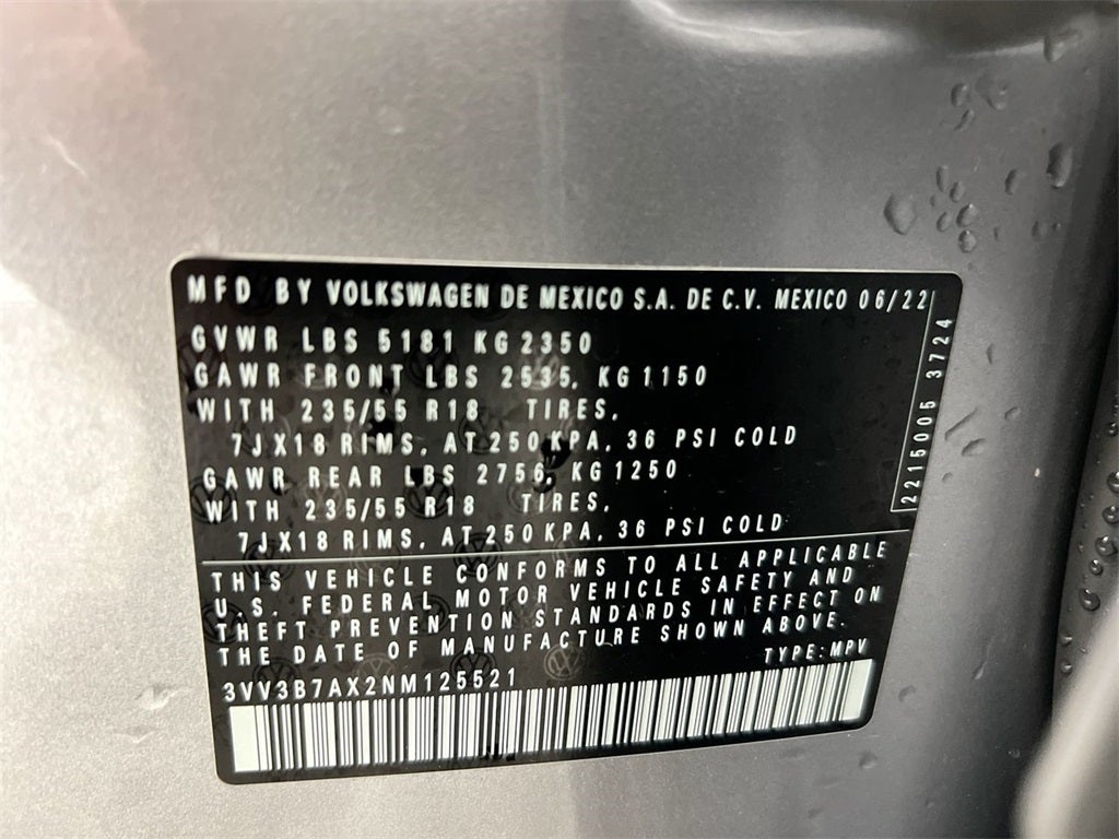 2022 Volkswagen Tiguan 2.0T SE