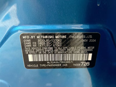 2024 Mitsubishi Mirage ES