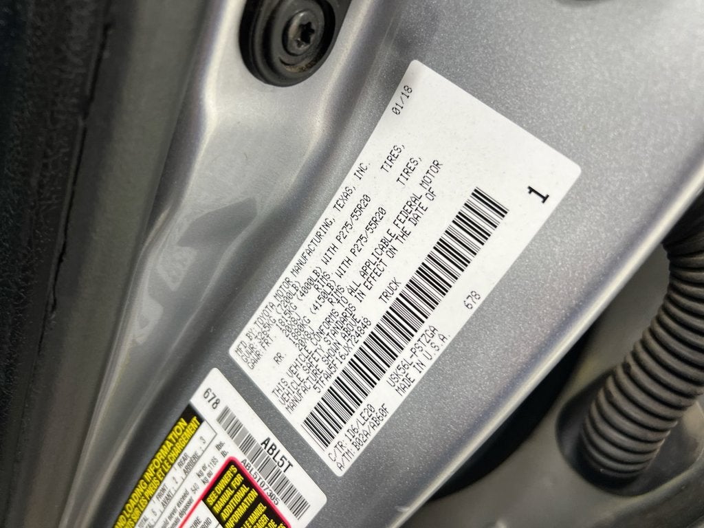 2018 Toyota Tundra 4WD SR5