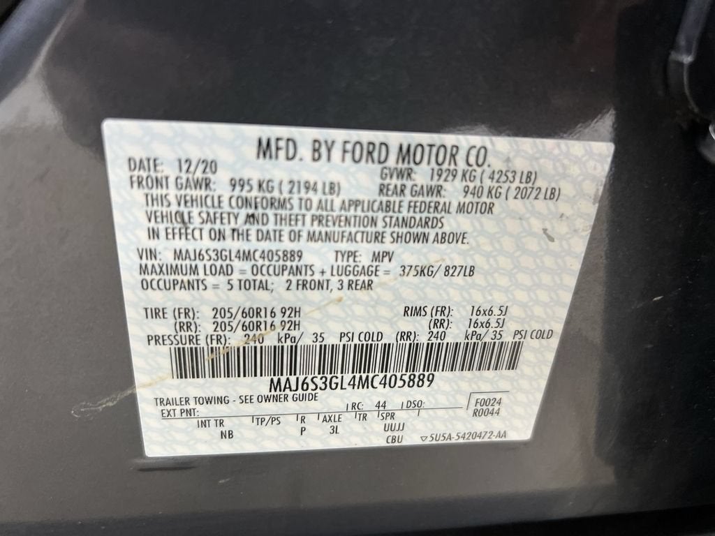 2021 Ford EcoSport SE