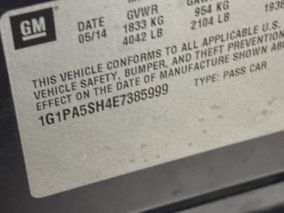 2014 Chevrolet Cruze LS