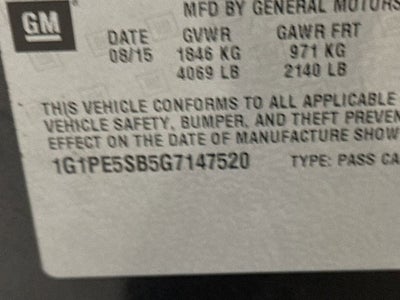 2016 Chevrolet Cruze Limited LT