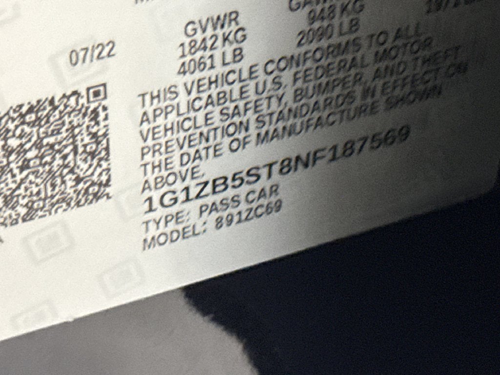 2022 Chevrolet Malibu LS