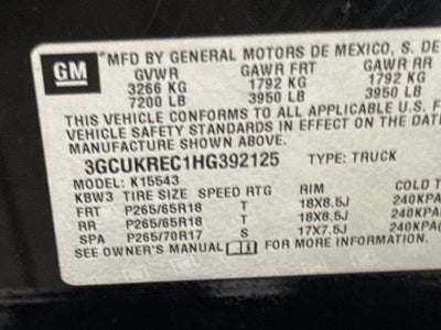2017 Chevrolet Silverado 1500 LT